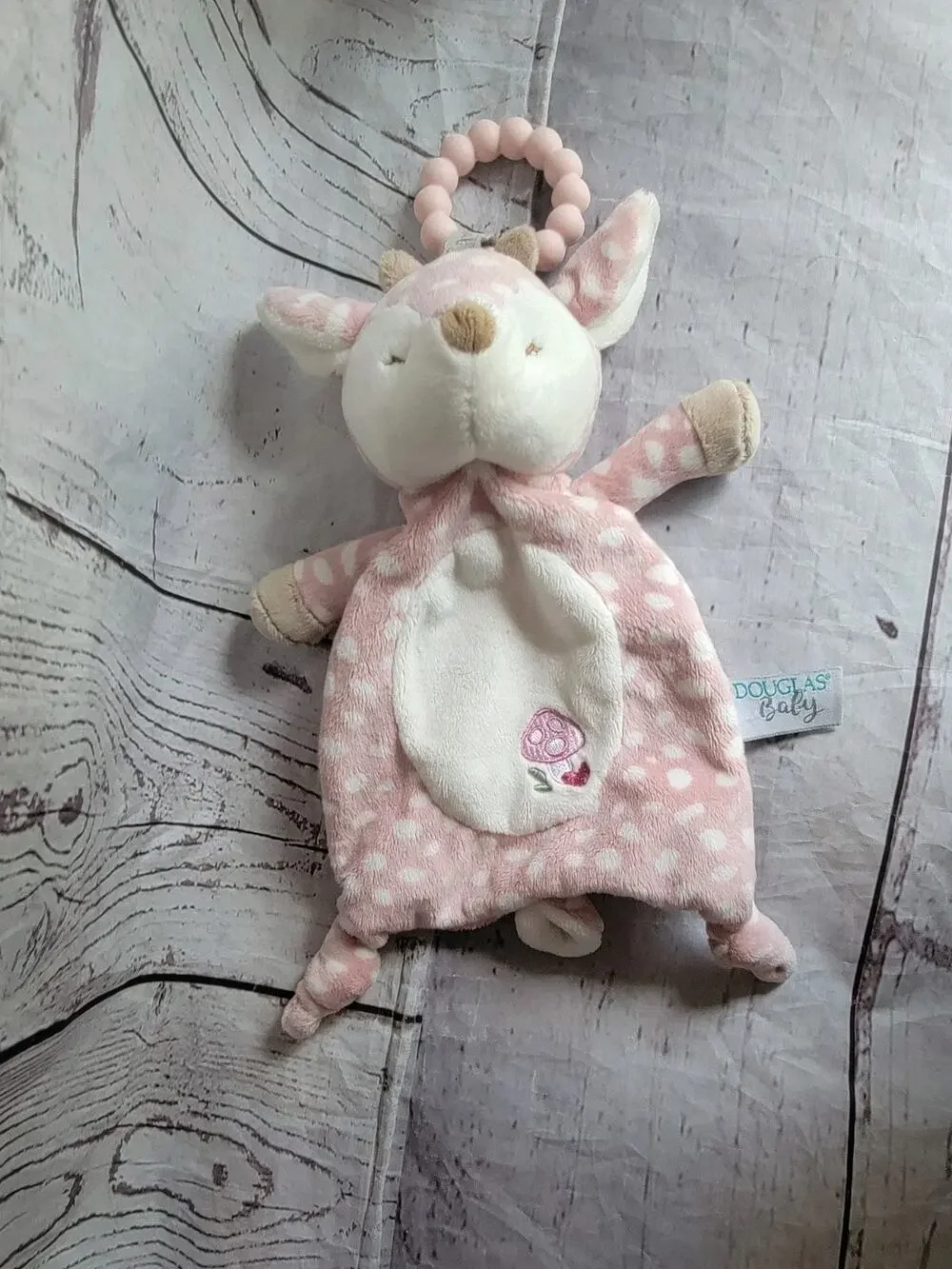 Douglas Toys deer Farrah Pink Fawn Lil Sshlumpie Teether
